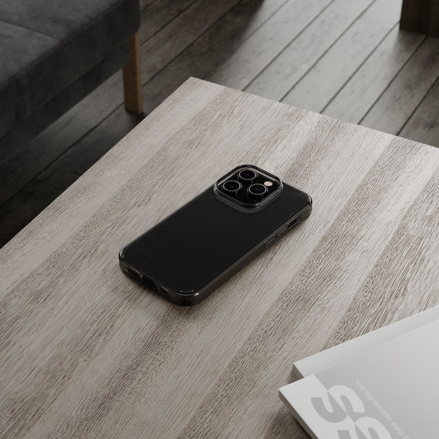 Motivational Phone Case Clear/Black