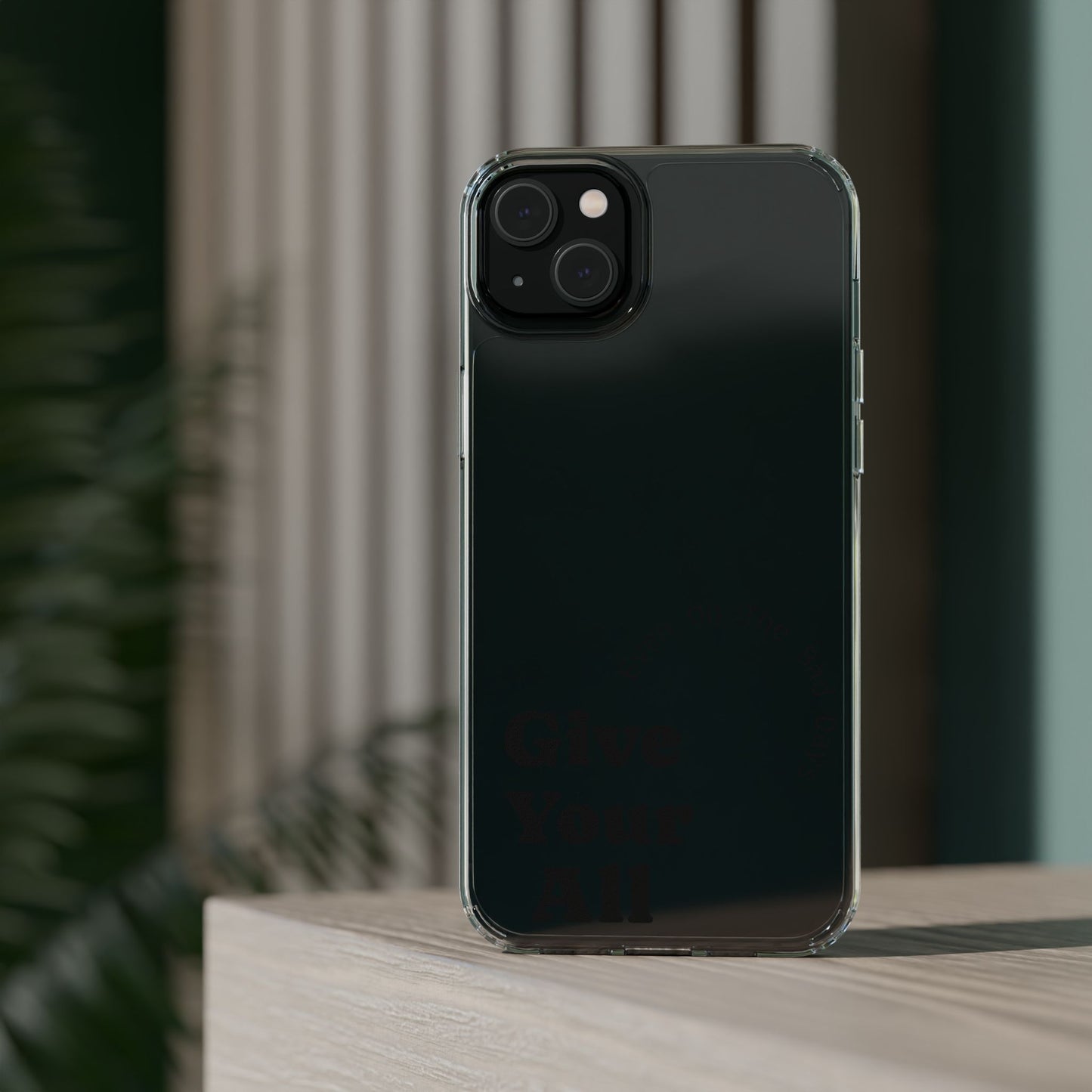 Motivational Phone Case Clear/Black