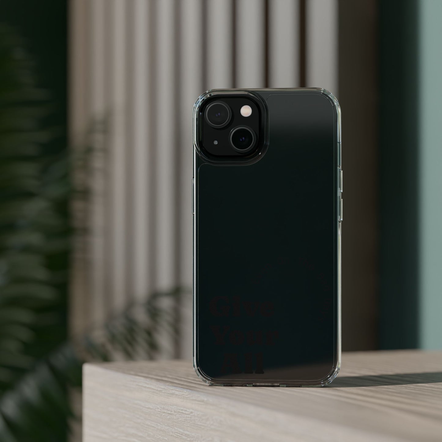 Motivational Phone Case Clear/Black