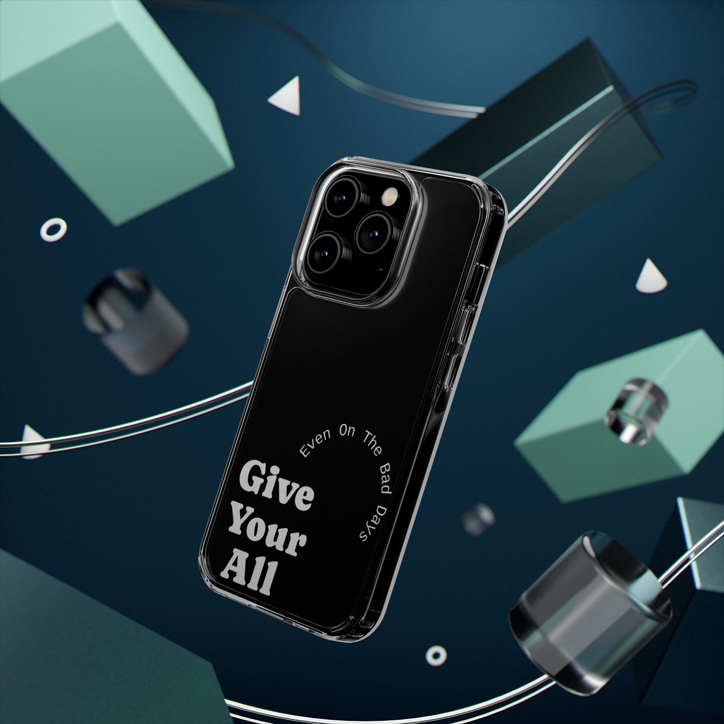 Motivational Phone Case Clear/White