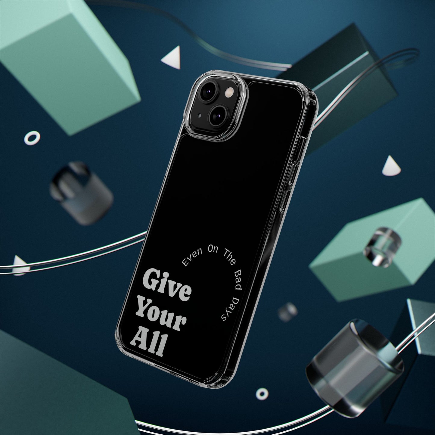 Motivational Phone Case Clear/White