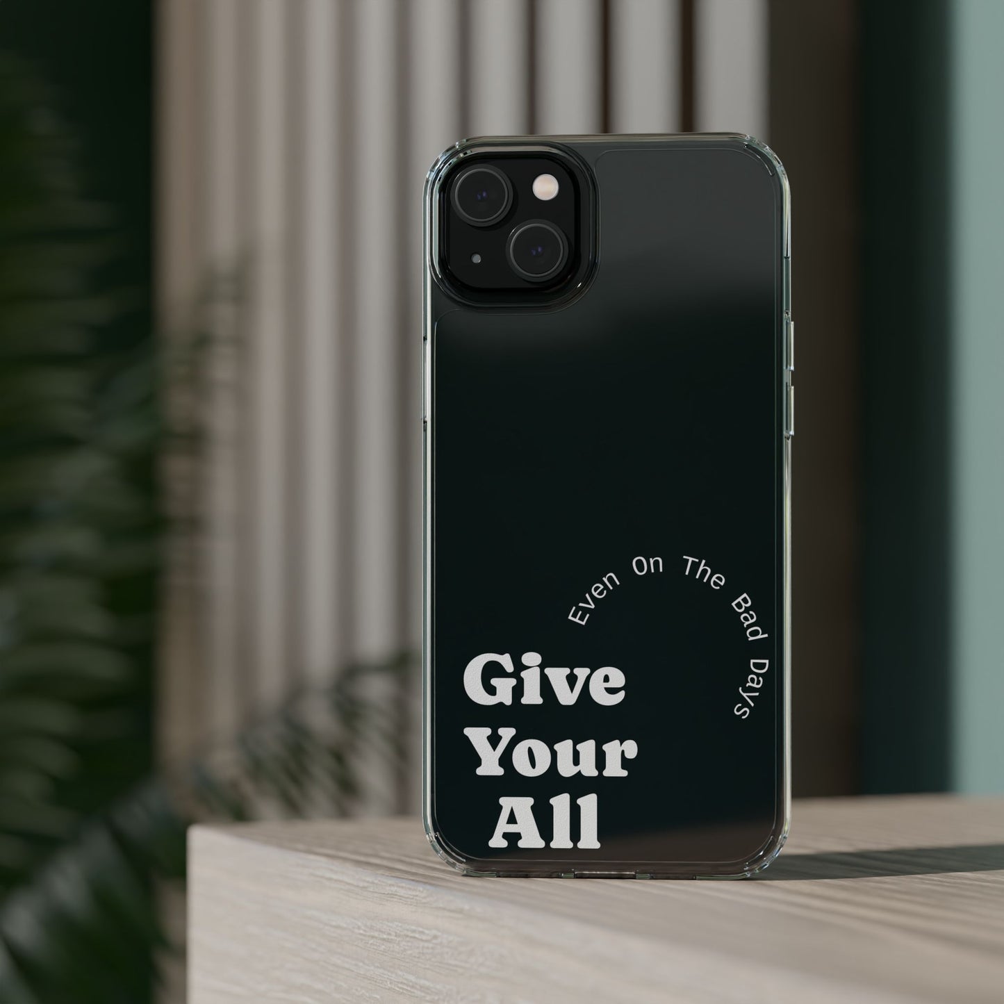 Motivational Phone Case Clear/White