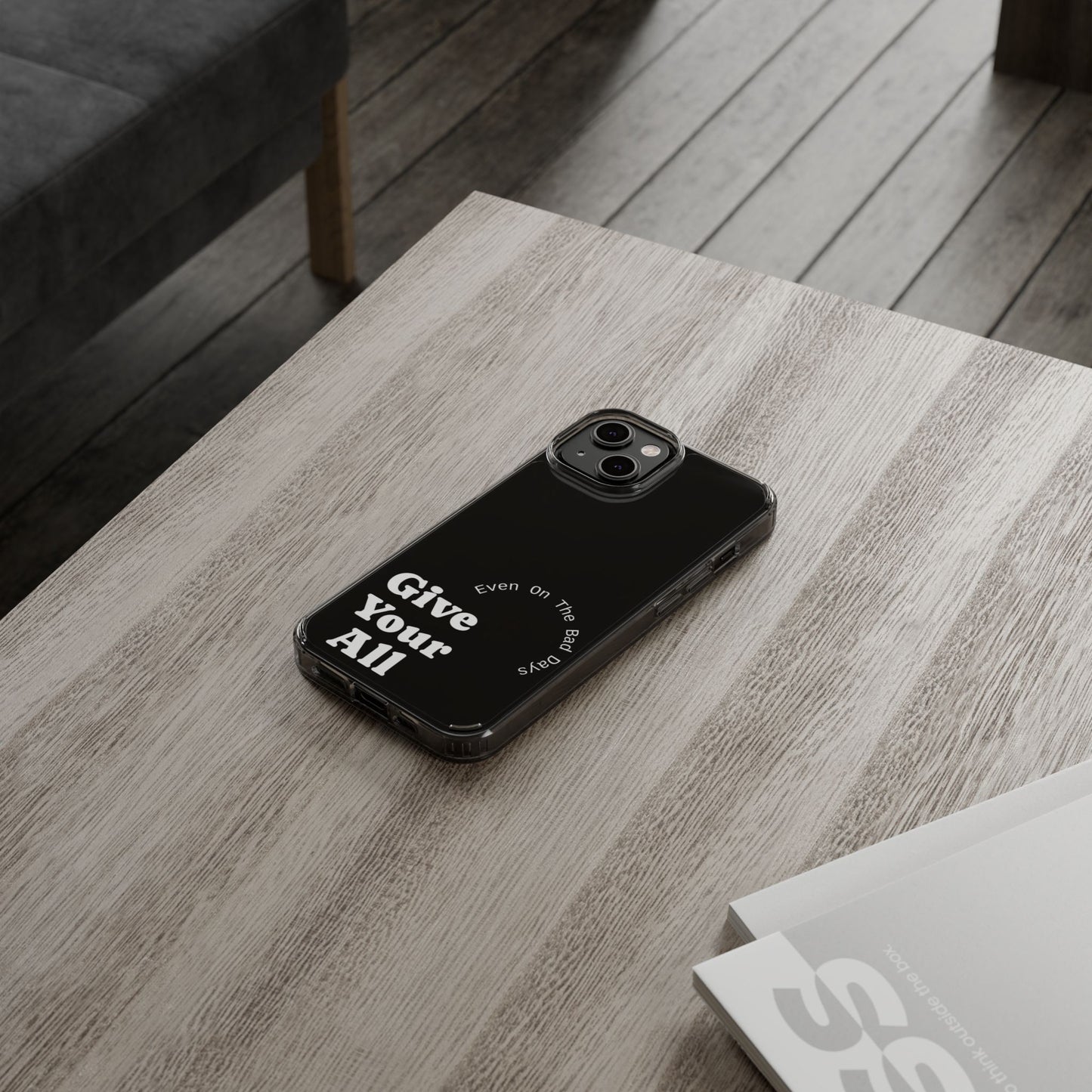 Motivational Phone Case Clear/White